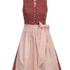 Damen MarJo Dirndl | Marjo Trachten Dirndl "Miriam" Hochgeschlossen 595558 | Rostrot - 58Cm