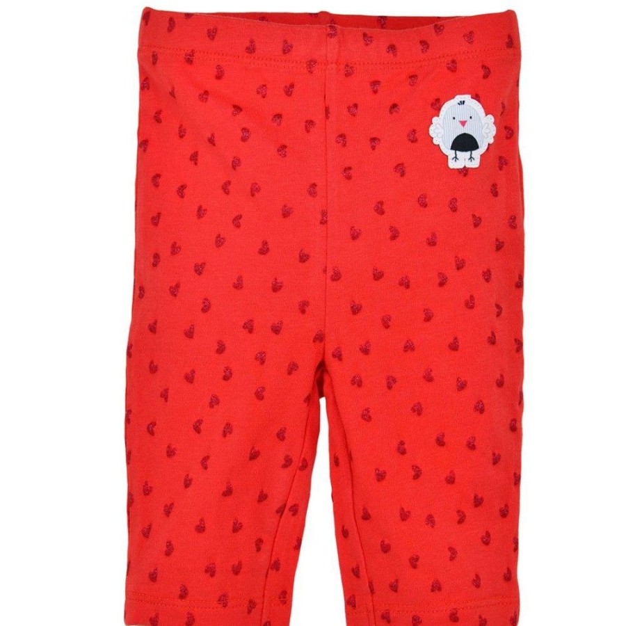 Madchen BONDI Fur´S Baby | Bondi Baby Kinder Capri Leggings 86597 - Rot | Sommerhose