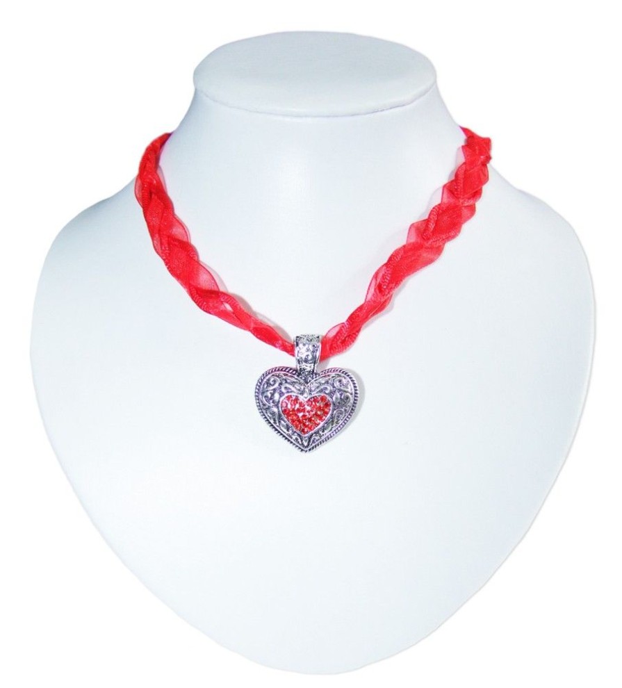 Schmuck LUISIA® Halsketten | Luisia Geflochtene Halskette Raina - Rot