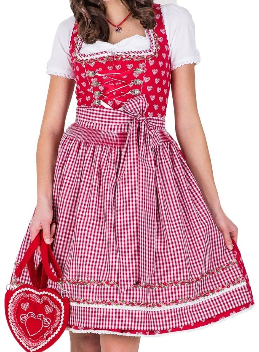 Damen Krüger MADL Dirndl | Kruger Madl Dirndl "Veronika" | Rot 60Cm