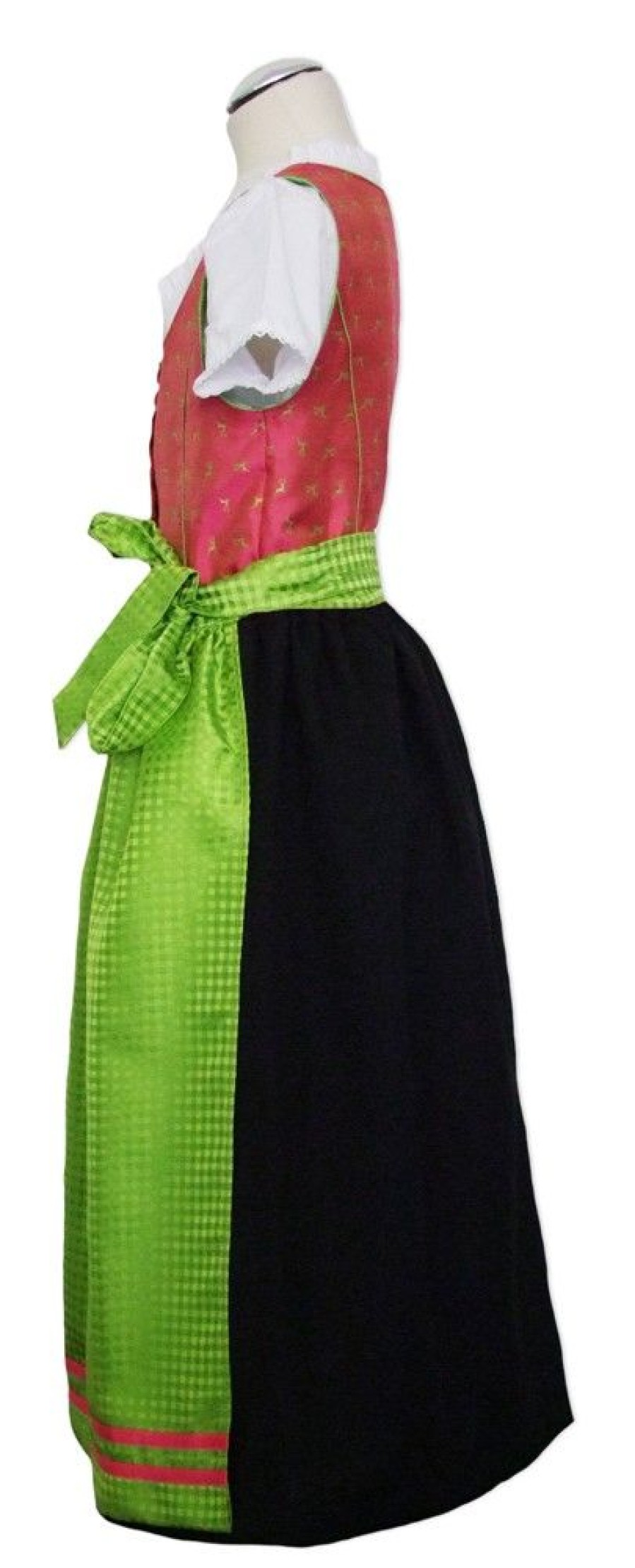 Madchen Isar-Trachten Dirndl | Isar-Trachten Kinder Dirndl "Elena" 3-Tlg. | Pink Grun