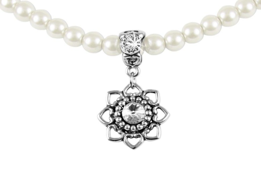 Schmuck LUISIA® | Luisia Perlencollier Tessa Mit Herzblute - Weis