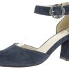 Damen Hirschkogel Pumps | Hirschkogel Damen Pumps "Linda" Mit Fesselriemen 3007835 | Dunkelblau