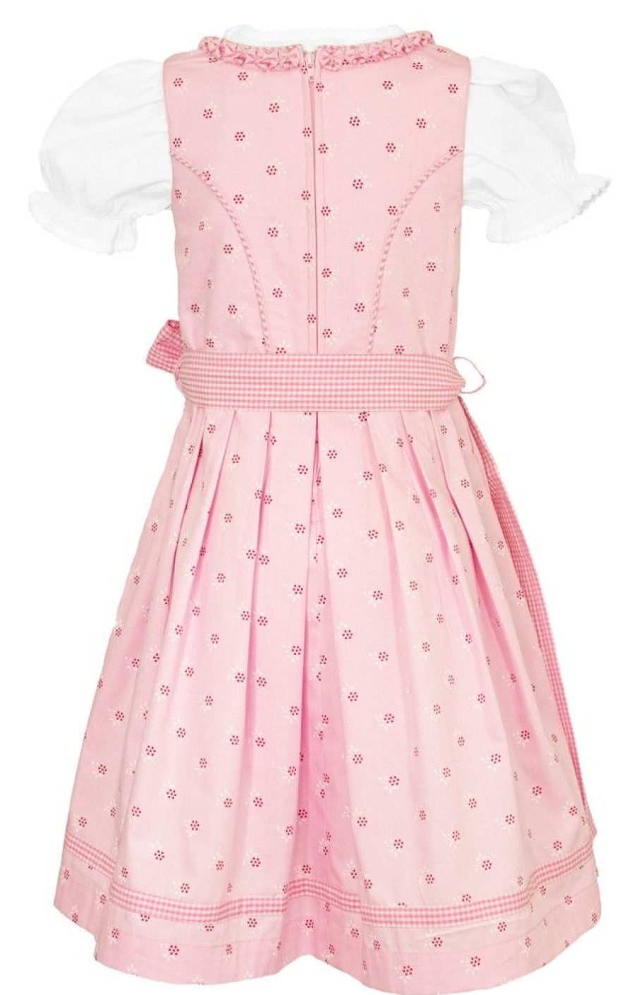 Madchen Maddox Dirndl | Maddox Kinder Dirndl "Zillertal" 3-Tlg. | Blumchen Rosa Weis