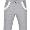 Jungen BONDI Lederhosen | Bondi Baby Kinder Laufhose Jogginghose "Wild Love" 86635 | Grey-Melange