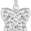 Schmuck LUISIA® | Luisia® Kettenanhanger Schmetterling Mit Kristallen Von Swarovski® - 925 Sterling Silber - Kristall