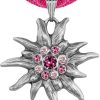 Schmuck P.S. Schuhmacher | Edelweis Halskette Mit Kristallen Von Swarovski® - Fuchsia