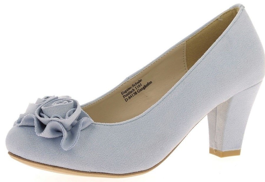 Damen Andrea Conti Pumps | Hirschkogel By Andrea Conti - Damen Pumps Mit Blume Hellblau