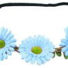 Madchen Das Kostümland Hute & Haarschmuck | Blumen Haarband Mit Margeriten - Hellblau