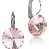 Schmuck LUISIA® | Luisia® 12 Mm Ohrringe Rivoli Mit Kristallen Von Swarovski® - Light Rose