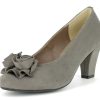 Damen Andrea Conti Pumps | Hirschkogel By Andrea Conti - Damen Pumps Mit Blume - Dunkeltaupe