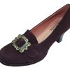 Damen Andrea Conti Ballerinas | Hirschkogel By Andrea Conti - Damen Pumps Mit Zierschnalle - Dunkelbraun