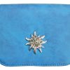 Damen Trachtenland Handtaschen | Trachtentasche Mit Edelweis Applikation Blau