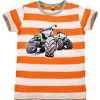 Jungen BONDI Shirts | Bondi T-Shirt "Traktor" Fur Jungen 33121 | Orange / Weis