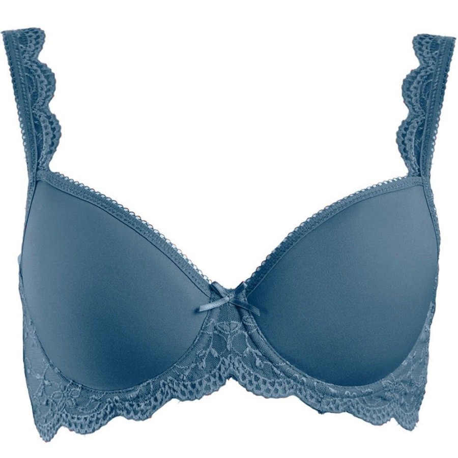 Damen Nina von C. Unters Dirndl | Nina Von C. Spacer Bugel Bh Mit Spitze 48527971 | Taubenblau