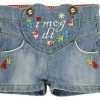 Madchen BONDI Hosen | Bondi Madchen Jeans Short "I Mog Di" - Blau