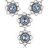 Schmuck LUISIA® Halsketten | Luisia Halskette Leandra Mit Herzbluten - Hellblau