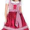 Damen Krüger MADL Dirndl | Kruger Madl Dirndl Top Madl - Rot 50Cm