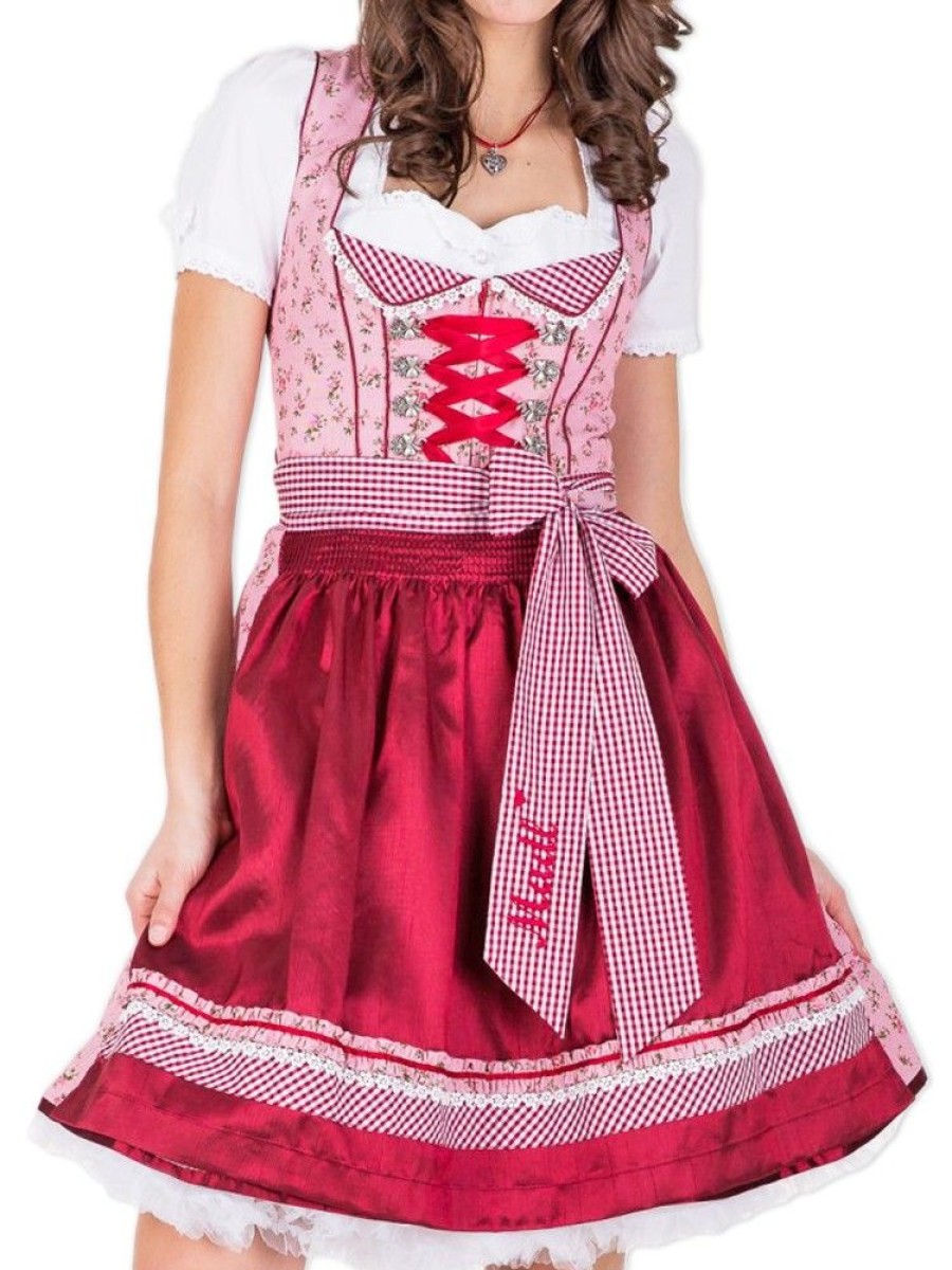 Damen Krüger MADL Dirndl | Kruger Madl Dirndl Top Madl - Rot 50Cm