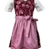 Madchen Isar-Trachten Dirndl | Isar-Trachten Kinder Dirndl "Emma" 3-Tlg. Mit Bluse 63102 | Beere Rosa