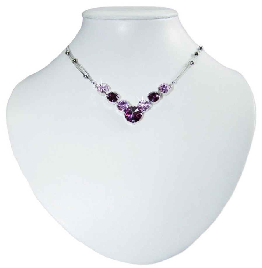 Schmuck LUISIA® | Luisia® Collier Mira Mit Kristallen Von Swarovski® - Lila