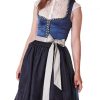 Damen Krüger Dirndl | Kruger Collection Damen Dirndl "Stefanie" 102761 | Blau 60Cm