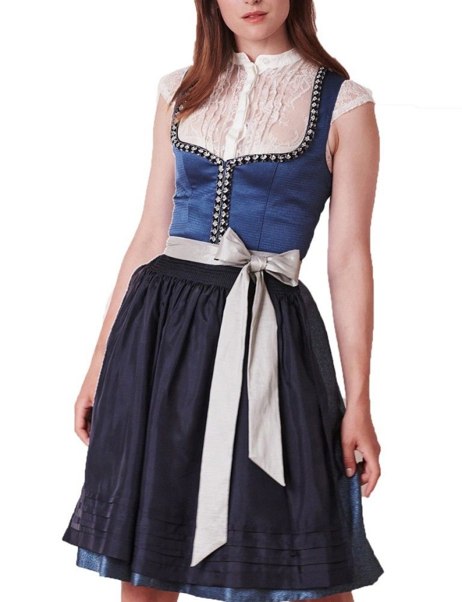 Damen Krüger Dirndl | Kruger Collection Damen Dirndl "Stefanie" 102761 | Blau 60Cm