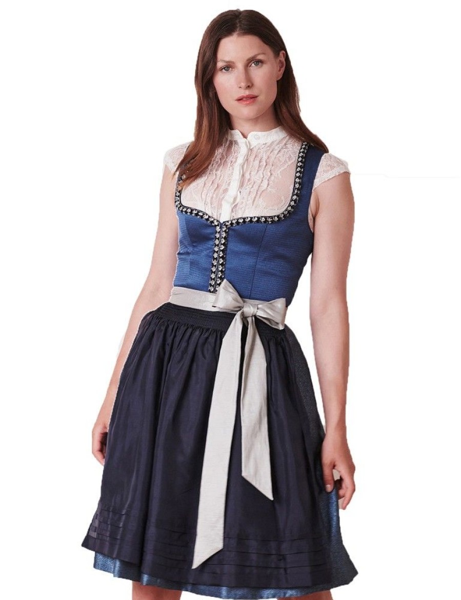 Damen Krüger Dirndl | Kruger Collection Damen Dirndl "Stefanie" 102761 | Blau 60Cm