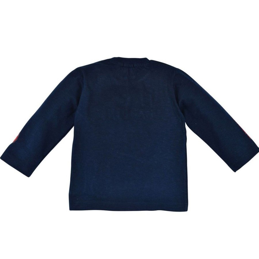 Jungen BONDI Fur´S Baby | Bondi Baby Kinder Langarmshirt "Fire Dino" 91431 | Navy