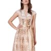 Damen Krüger MADL Dirndl | Kruger Dirndl "Kailia" Spitzenschurze 417565 | Natur 60Cm