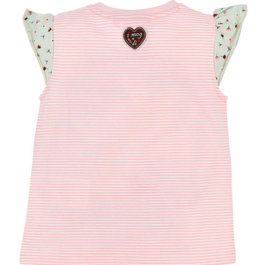 Madchen BONDI Fur´S Baby | Bondi Baby Madchen T-Shirt "Bambi" 86751 | Weis Rosa