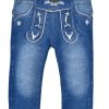 Jungen BONDI Fur´S Baby | Bondi Lange Trachten Jeans "Gipfelkraxler" Jogg Denim Fur Jungen 91469 | Blau