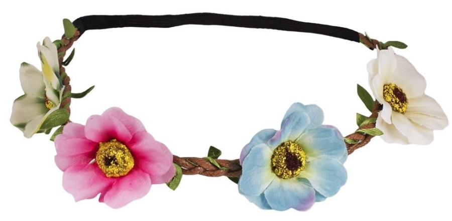 Madchen Wolkenweis Hute & Haarschmuck | Blumen Haarband Mit Anemonen - Mehrfarbig