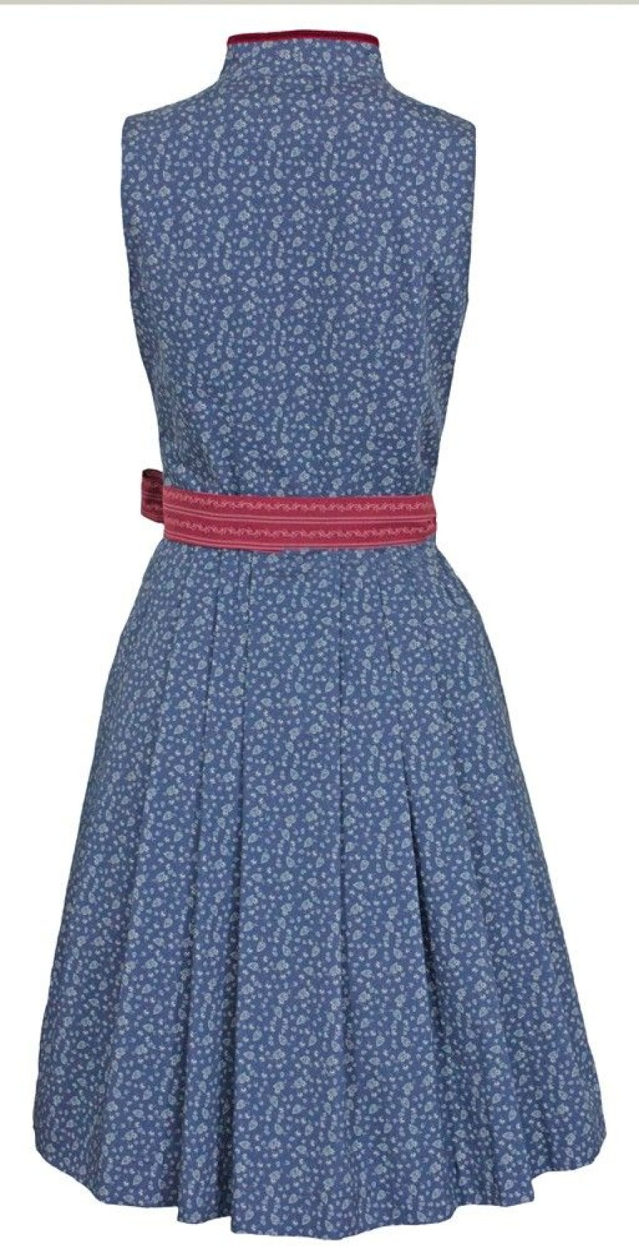 Damen Hiebaum Dirndl | Hiebaum Damen Dirndl "Evelyn" - Traditionell | Blau Rot 60Cm