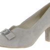 Damen Hirschkogel Pumps | Hirschkogel Damen Pumps "Catelyn" Mit Zierschnalle 3007820 - Steingrau