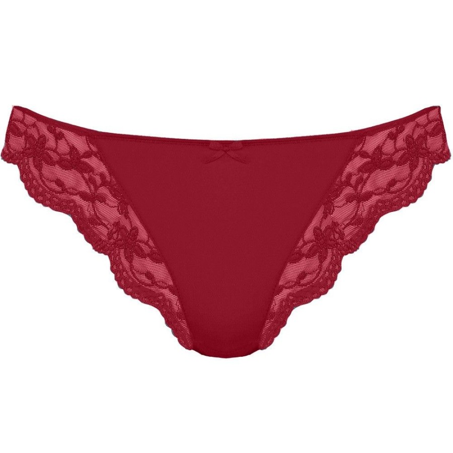 Damen Nina von C. Unters Dirndl | Nina Von C. Spitzen String Tanga 48101971 | Burgund