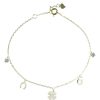 Schmuck LUISIA® | Luisia® Vergoldetes Damen Armband Mit Glucksbringern - 925 Silber Mit Zirkonia