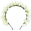 Madchen Trachtenland Hute & Haarschmuck | Blumen Haarreif "Ranya" Mit Seidenbluten | Creme Weis