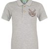 Jungen Isar-Trachten Shirts | Isar-Trachten Kinder Poloshirt "Benjamin" Mit Hirschstickerei | Grau