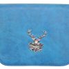 Damen Trachtenland Handtaschen | Trachtentasche Mit Hirsch Applikation Blau