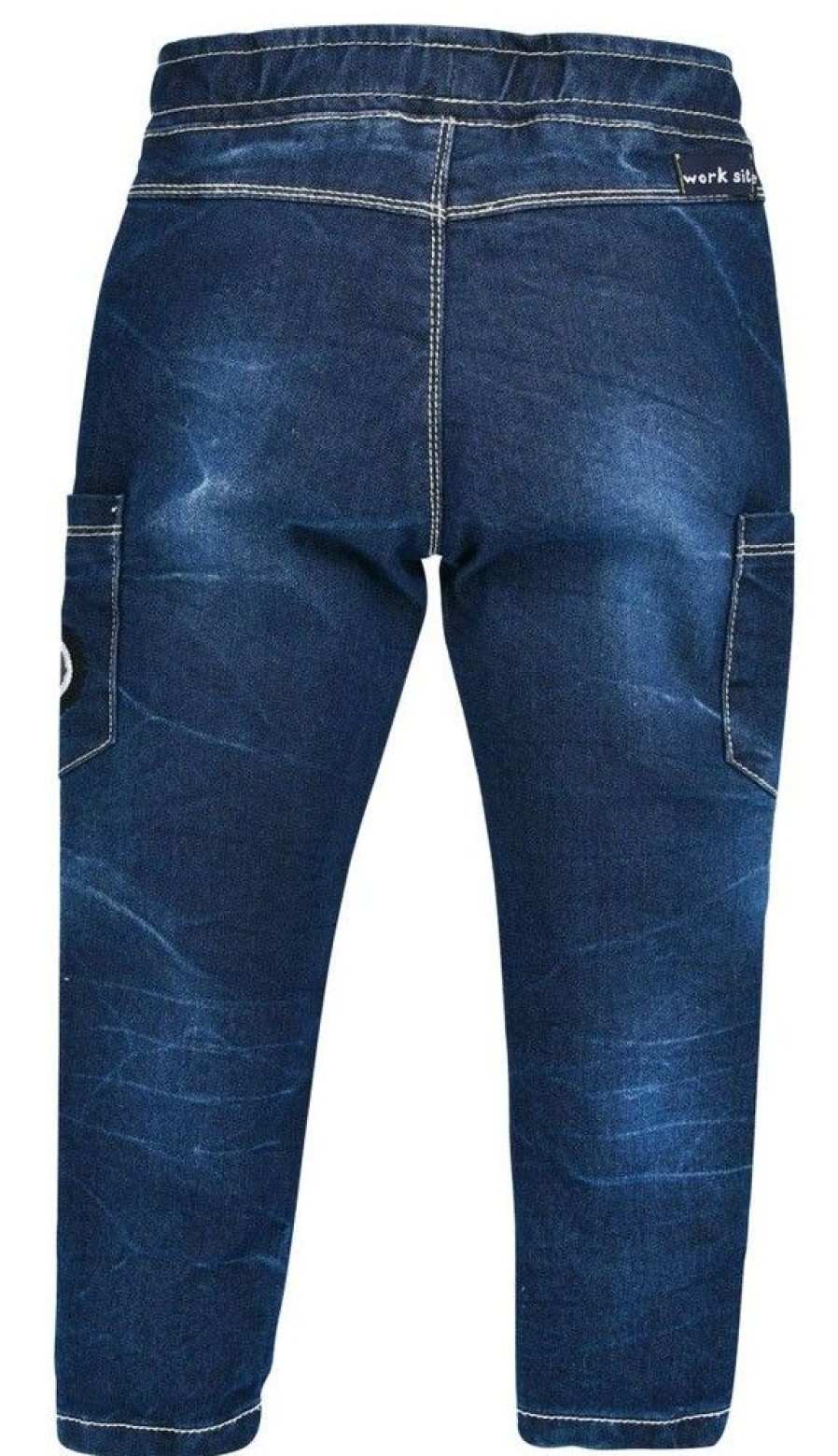 Jungen BONDI Lederhosen | Bondi Lange Jeans "Traktor" Fur Jungen 33110 | Blau