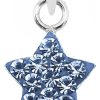 Schmuck LUISIA® | Luisia® Kettenanhanger Stern Mit Kristallen Von Swarovski® - 925 Sterling Silber - Dunkelblau