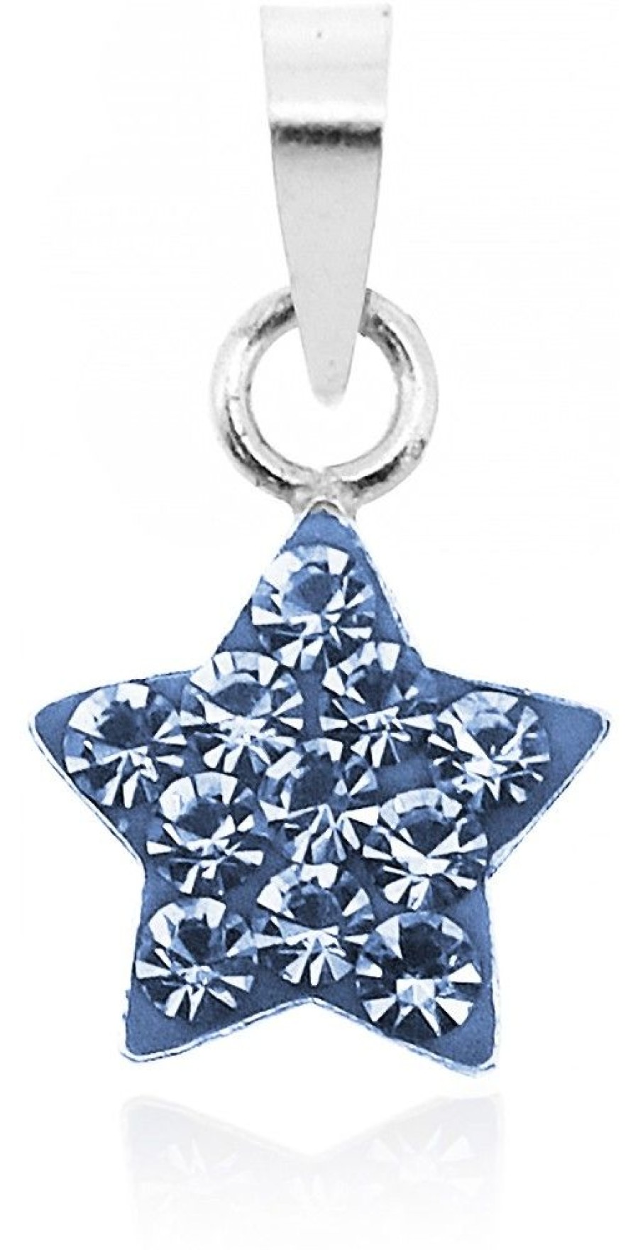 Schmuck LUISIA® | Luisia® Kettenanhanger Stern Mit Kristallen Von Swarovski® - 925 Sterling Silber - Dunkelblau