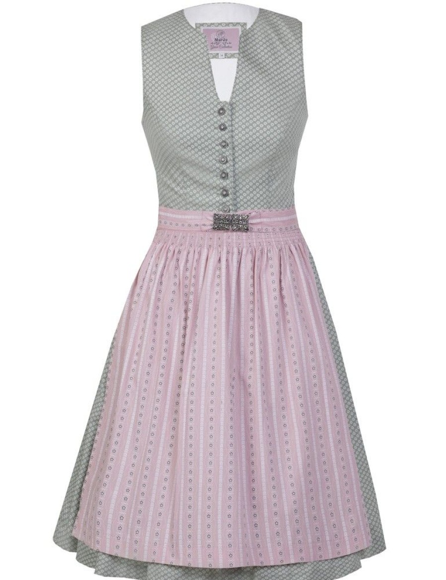 Damen MarJo Dirndl | Marjo Dirndl "Selene" Traditionell 573358 | Lindgrun Rose - 58Cm