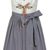 Damen Krüger Dirndl Dirndl | Kruger Madl Damen Dirndl "Lavenda" | Weis Blau 60Cm