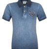 Jungen Isar-Trachten Shirts | Isar-Trachten Kinder Poloshirt "Kilian" Im Used Look | Jeansblau