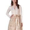 Damen Krüger MADL Dirndl | Kruger Dirndl "Klarissa" Spitzenschurze 411565 | Beige - 60Cm