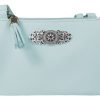 Damen Trachtenland Handtaschen | Trachten Handtasche "Sofia" - Dirndl Umhangetasche | Hellblau