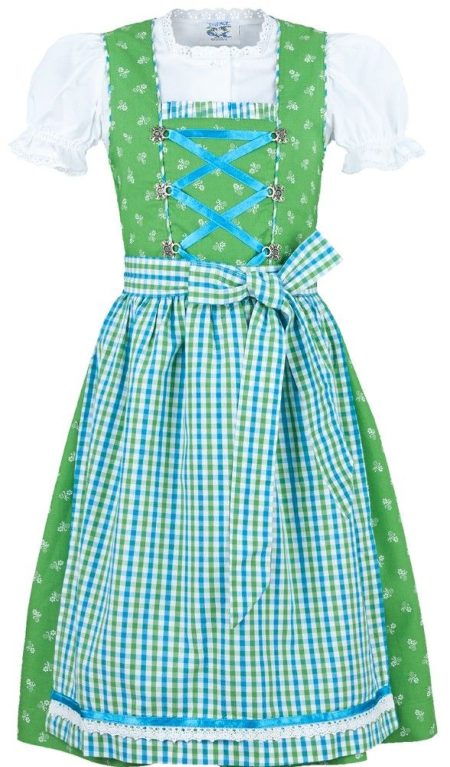 Madchen Isar-Trachten Dirndl | Isar-Trachten Kinder Dirndl "Melinda" 3-Tlg.| Grun Turkis