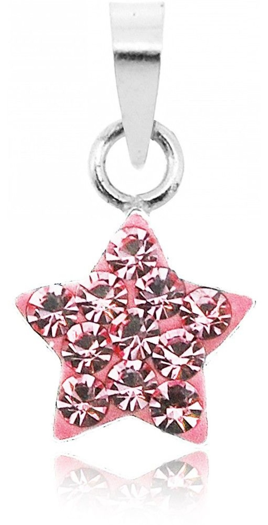 Schmuck LUISIA® | Luisia® Kettenanhanger Stern Mit Kristallen Von Swarovski® - 925 Sterling Silber - Rosa